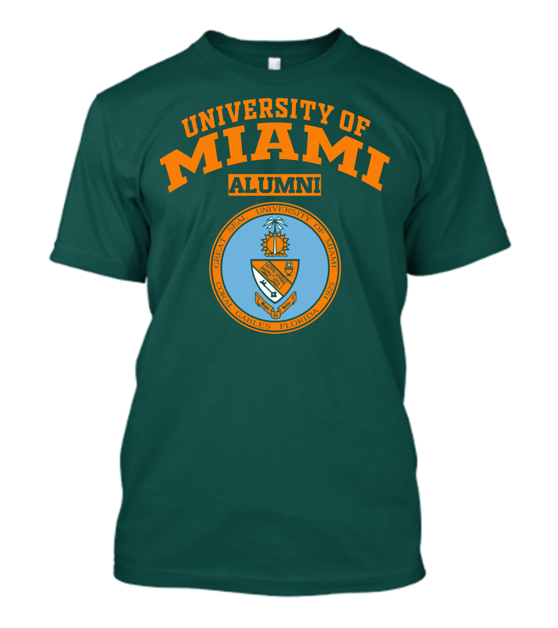 University Of Miami Alumni Great Seal Coral Gables Florida 1925 T-Shirt