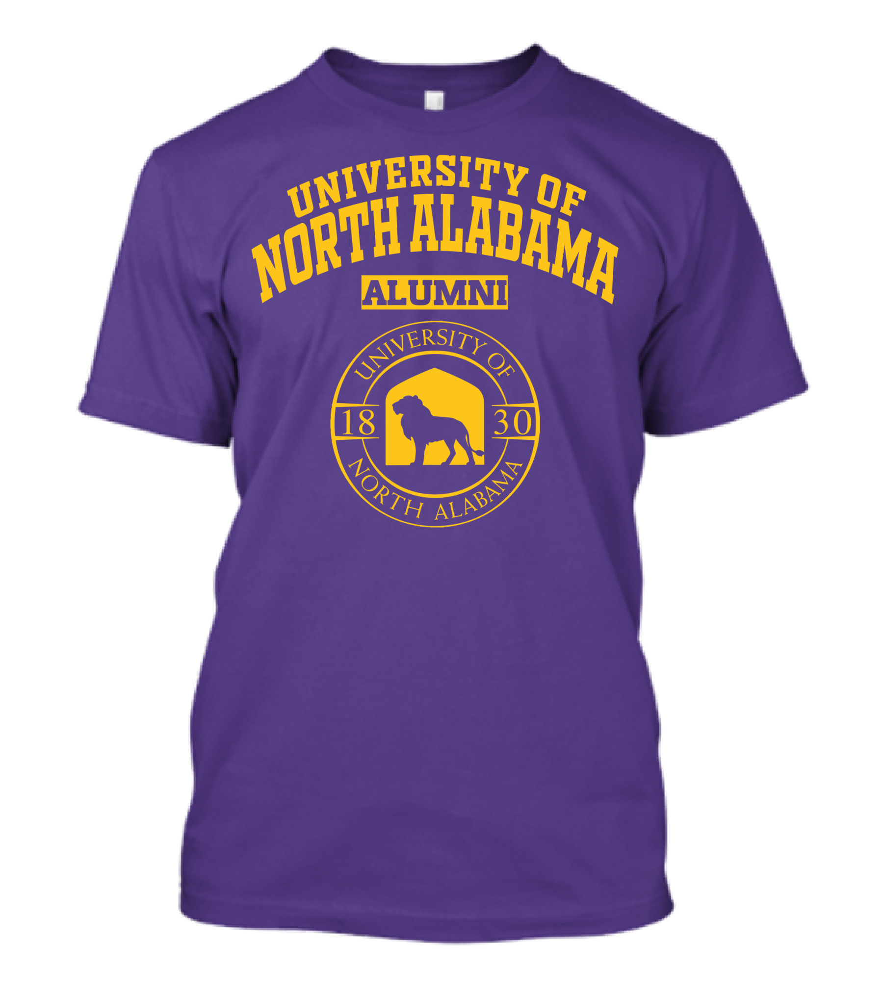 UNIVERSITY OF NORTH ALABAMA ALUMNI 1830 LION SEAL T-Shirt