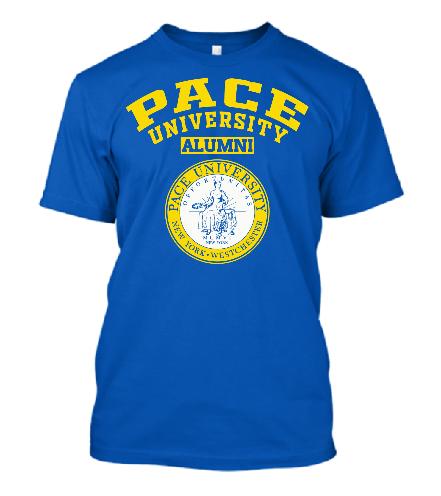 Pace University Alumni Seal New York Westchester MCMV Opportunities T-Shirt
