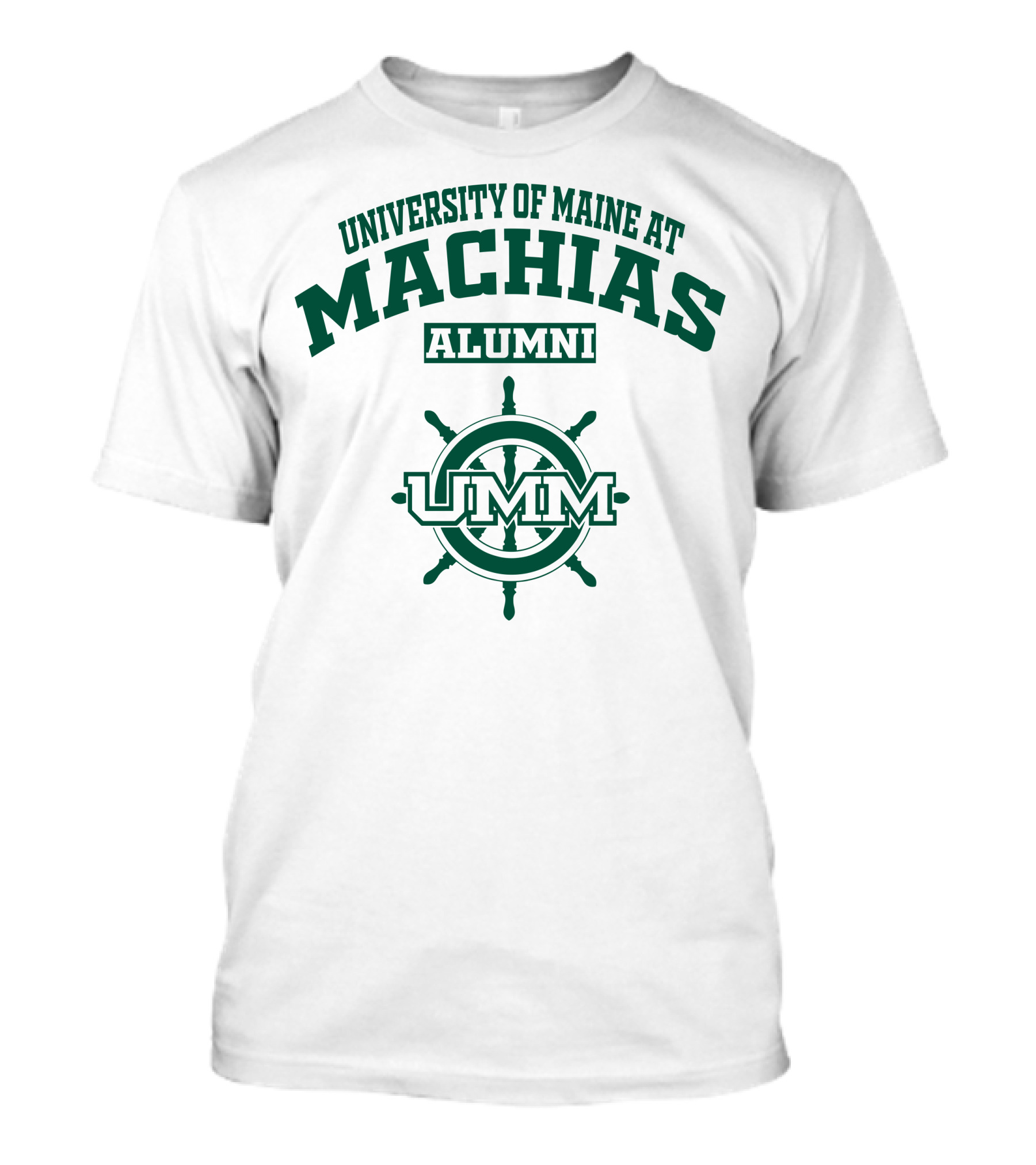 University Of Maine At Machias UMM Alumni Ship Wheel T-Shirt