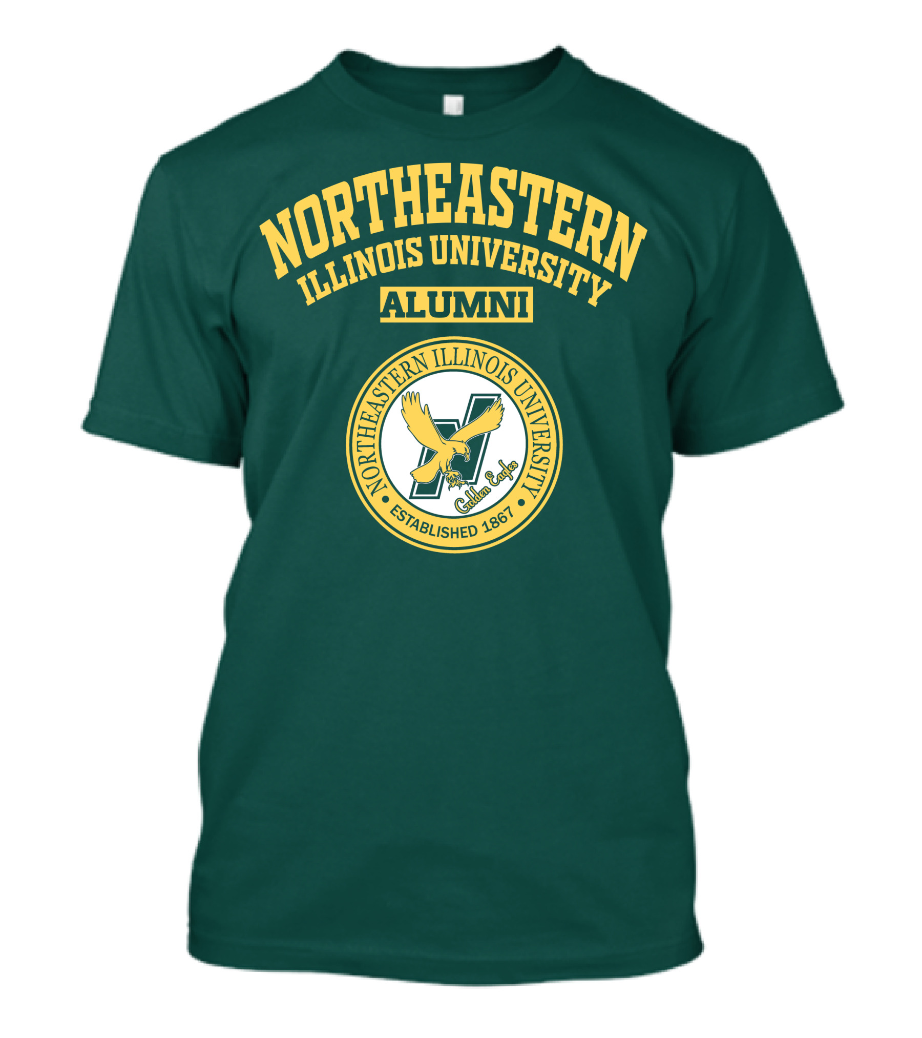 Northeastern Illinois University Alumni Golden Eagles Established 1867 T-Shirt
