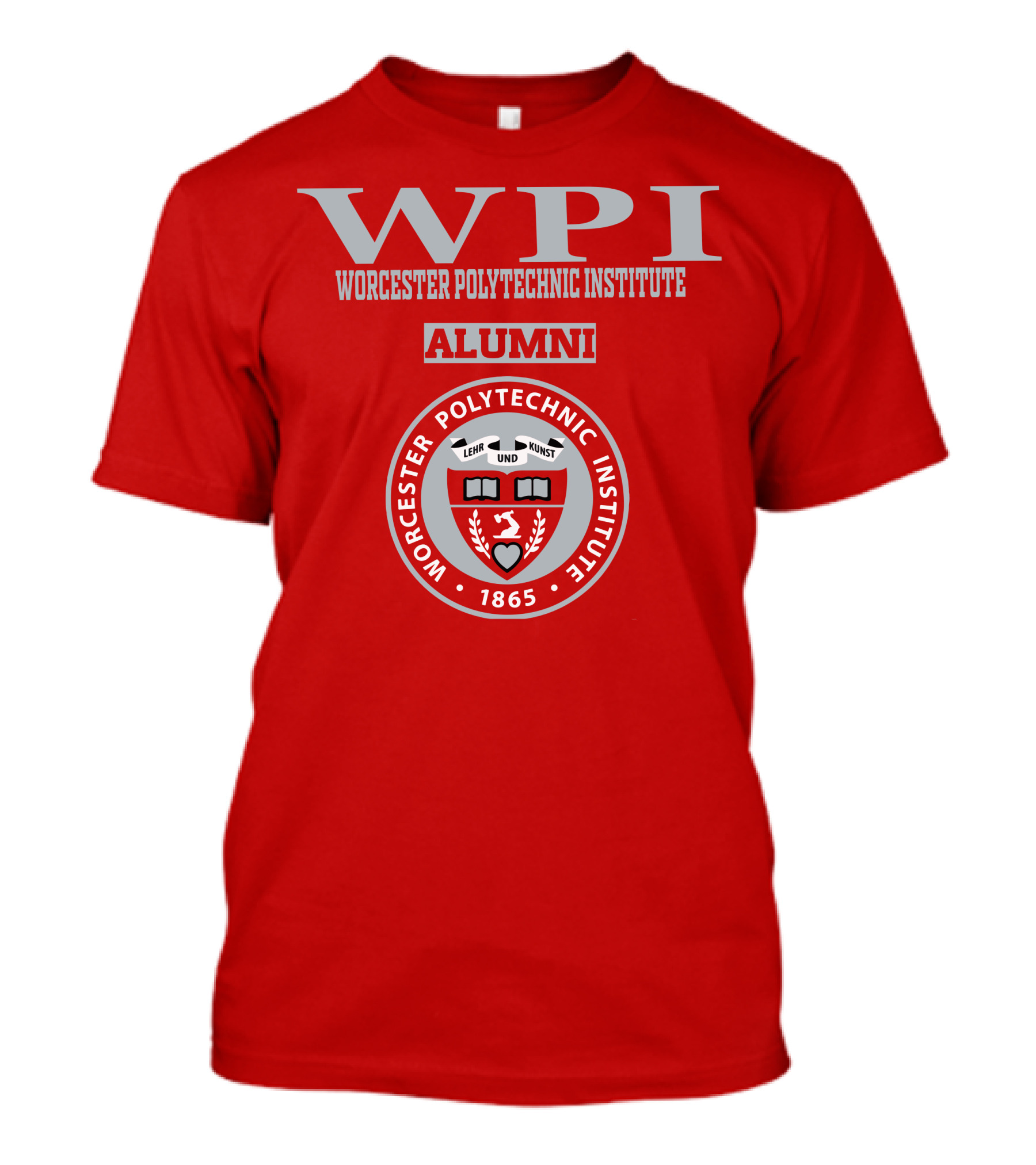 Worcester Polytechnic Institute WPI Alumni Seal 1865 T-Shirt