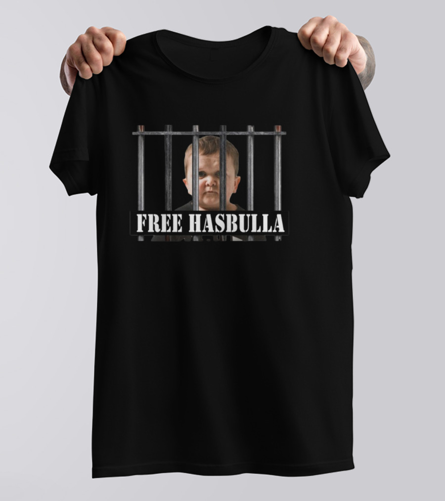 Free Hasbulla Behind Bars Iconic Visual Concept T-Shirt