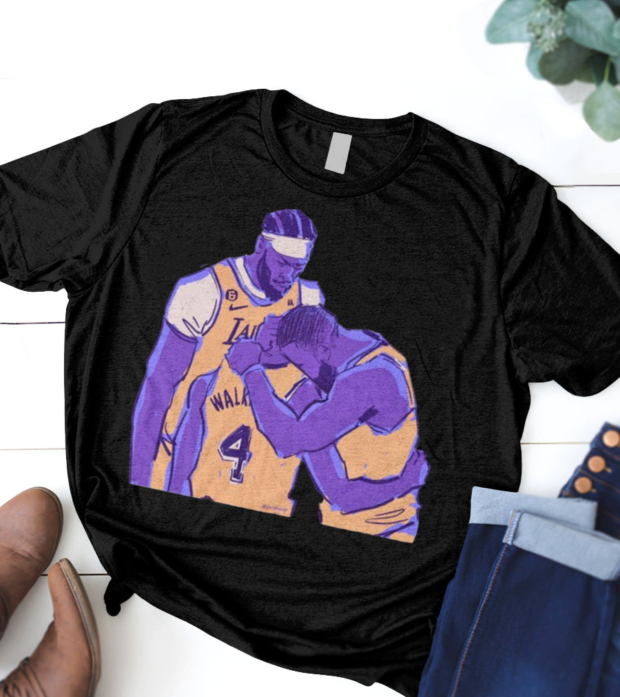 Jack Perkins Lonnie Iv Lakers Team Purehoop Walker 4 T-Shirt