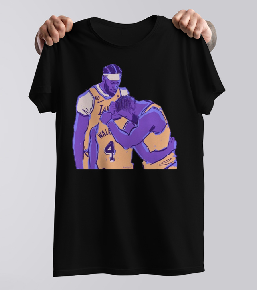 Jack Perkins Lonnie Iv Lakers Team Purehoop Walker 4 T-Shirt