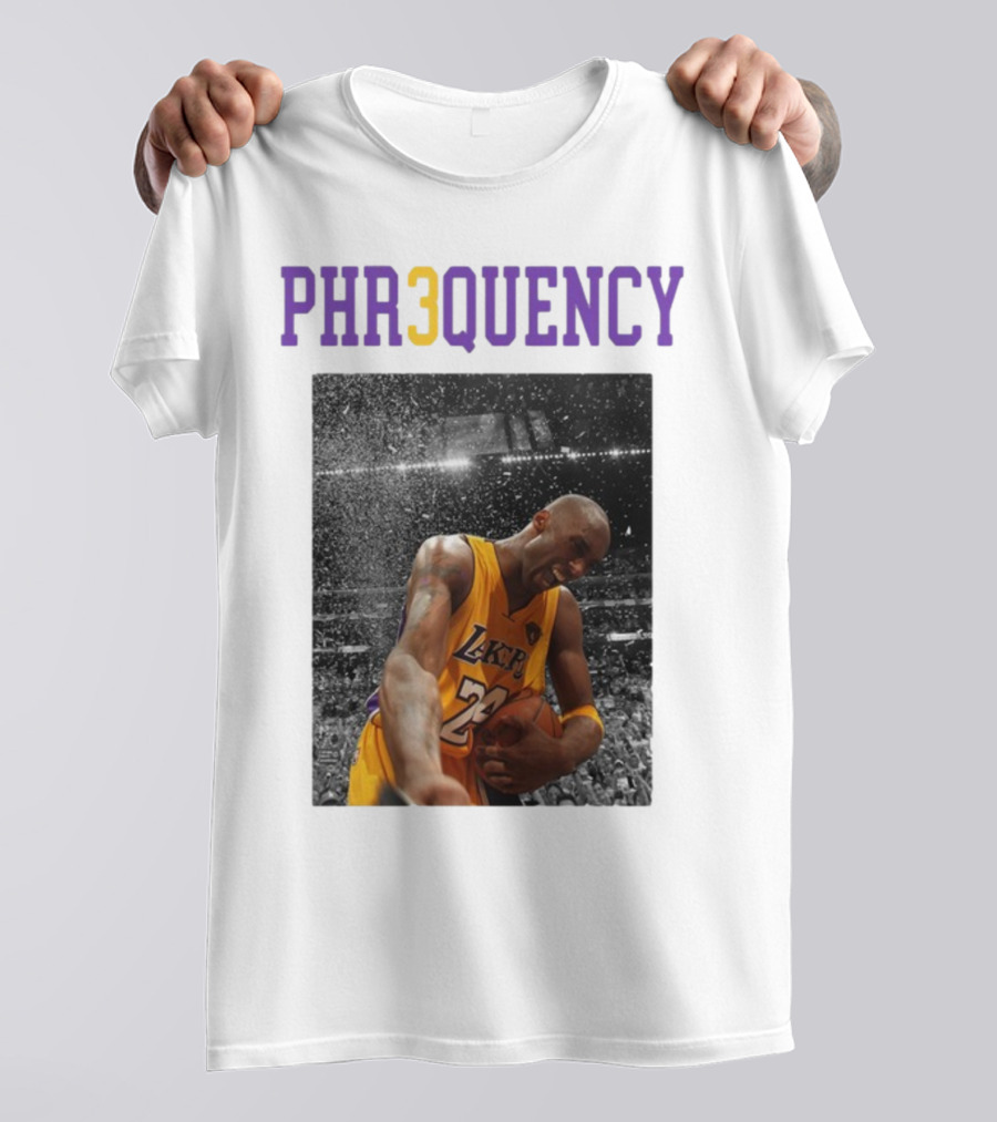 PHR3QUENCY Lakers 24 Basketball T-Shirt