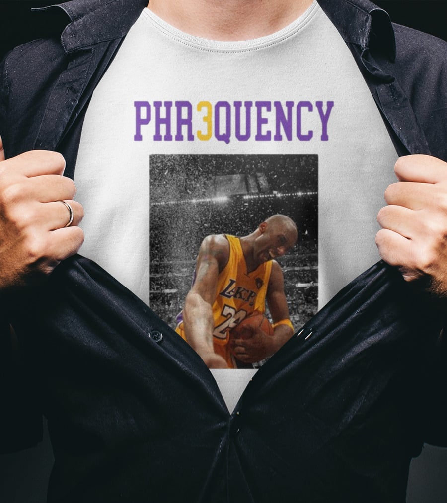 PHR3QUENCY Lakers 24 Basketball T-Shirt