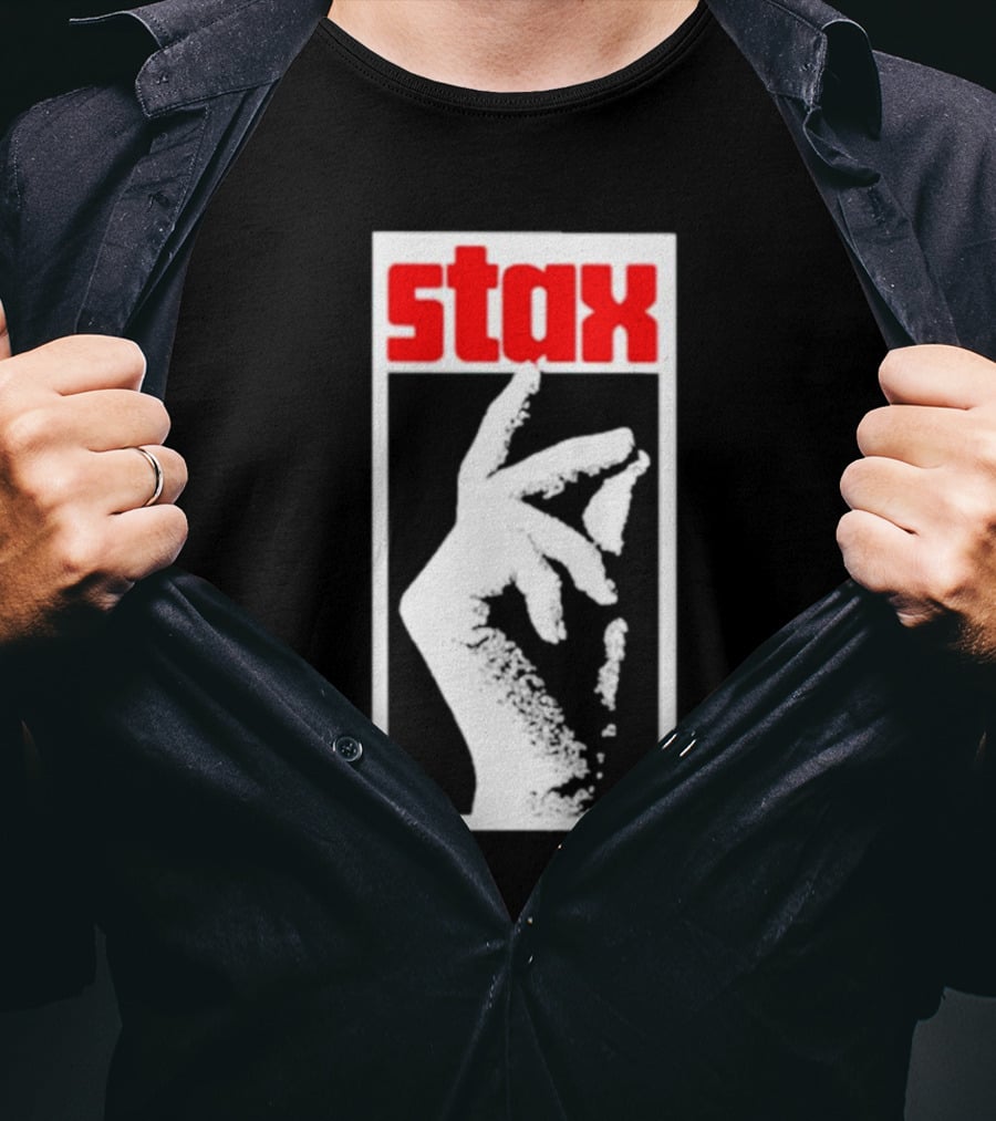 Stax Records Merch Classic Stax Snap Logo Hand T-Shirt