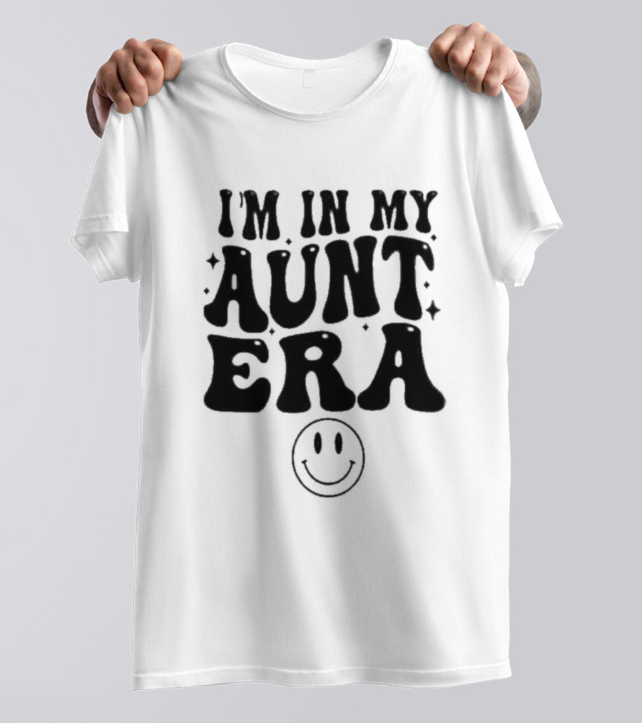 I’m In My Aunt Era Smiley Face Retro Vintage T-Shirt