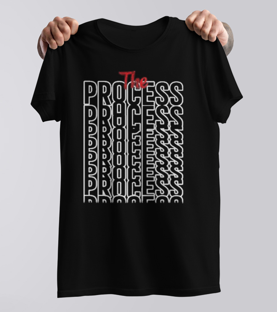 Joel Embiid's The Process Stacked Text T-Shirt