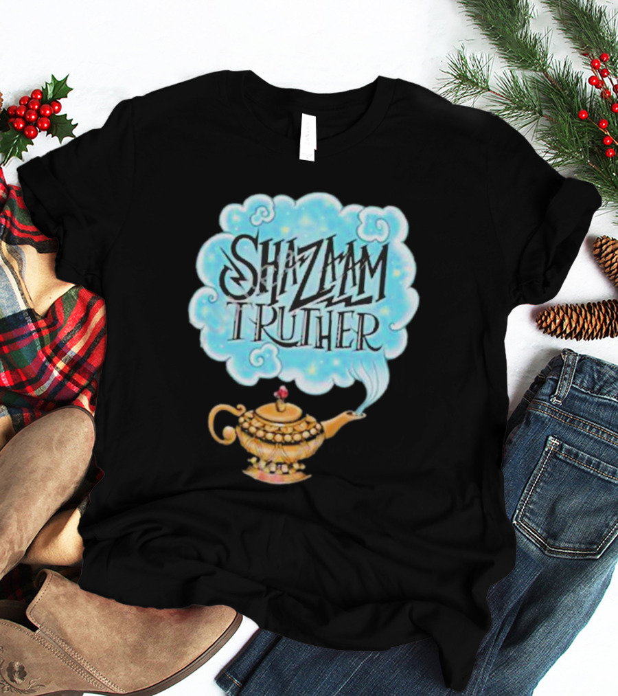 Shazaam Truther Magic Lamp Cloud T-Shirt