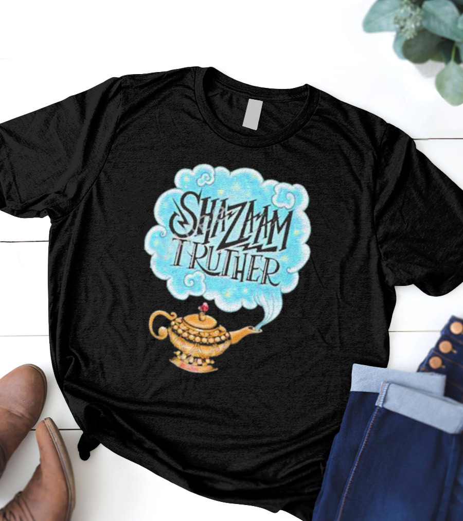 Shazaam Truther Magic Lamp Cloud T-Shirt