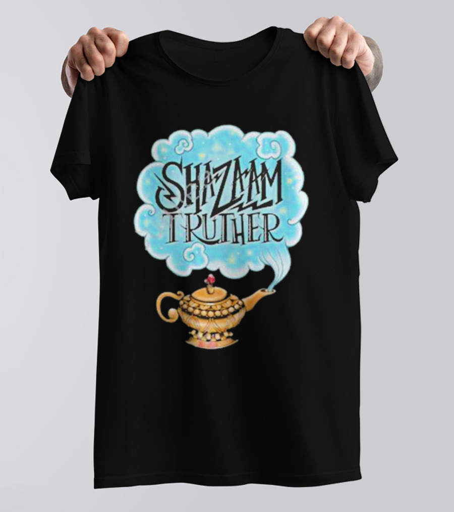 Shazaam Truther Magic Lamp Cloud T-Shirt
