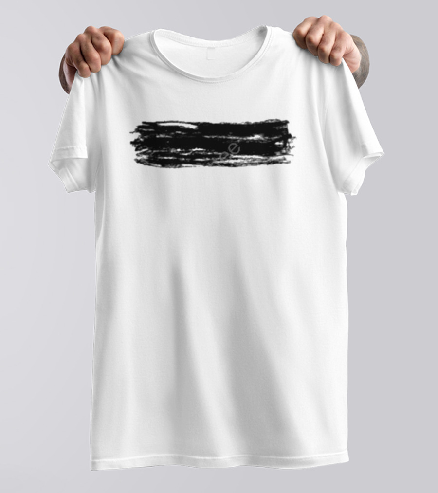 Teddysphotos Yellow Subtract Black Brushstroke Iconic T-Shirt