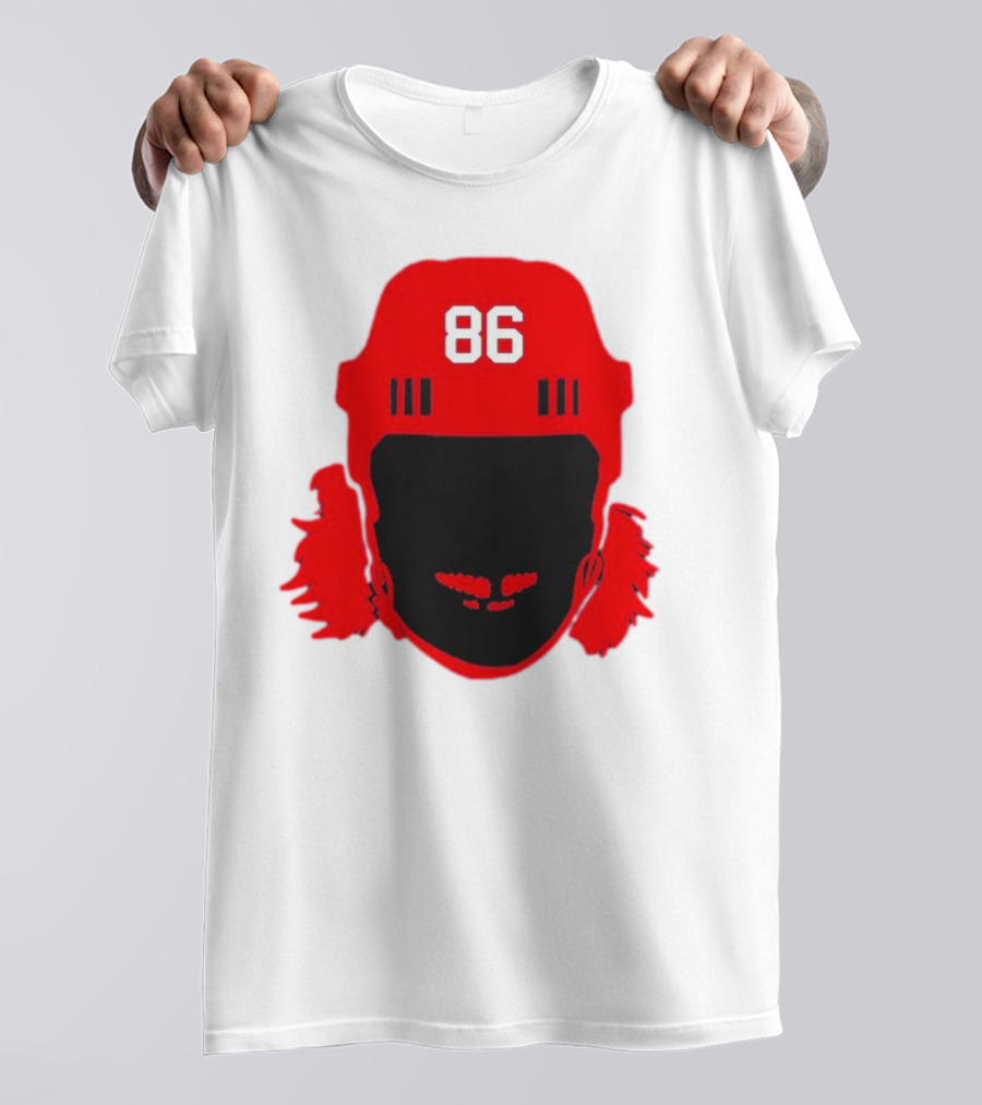 Spittin Chiclets Nj 86 Hockey Helmet T-Shirt