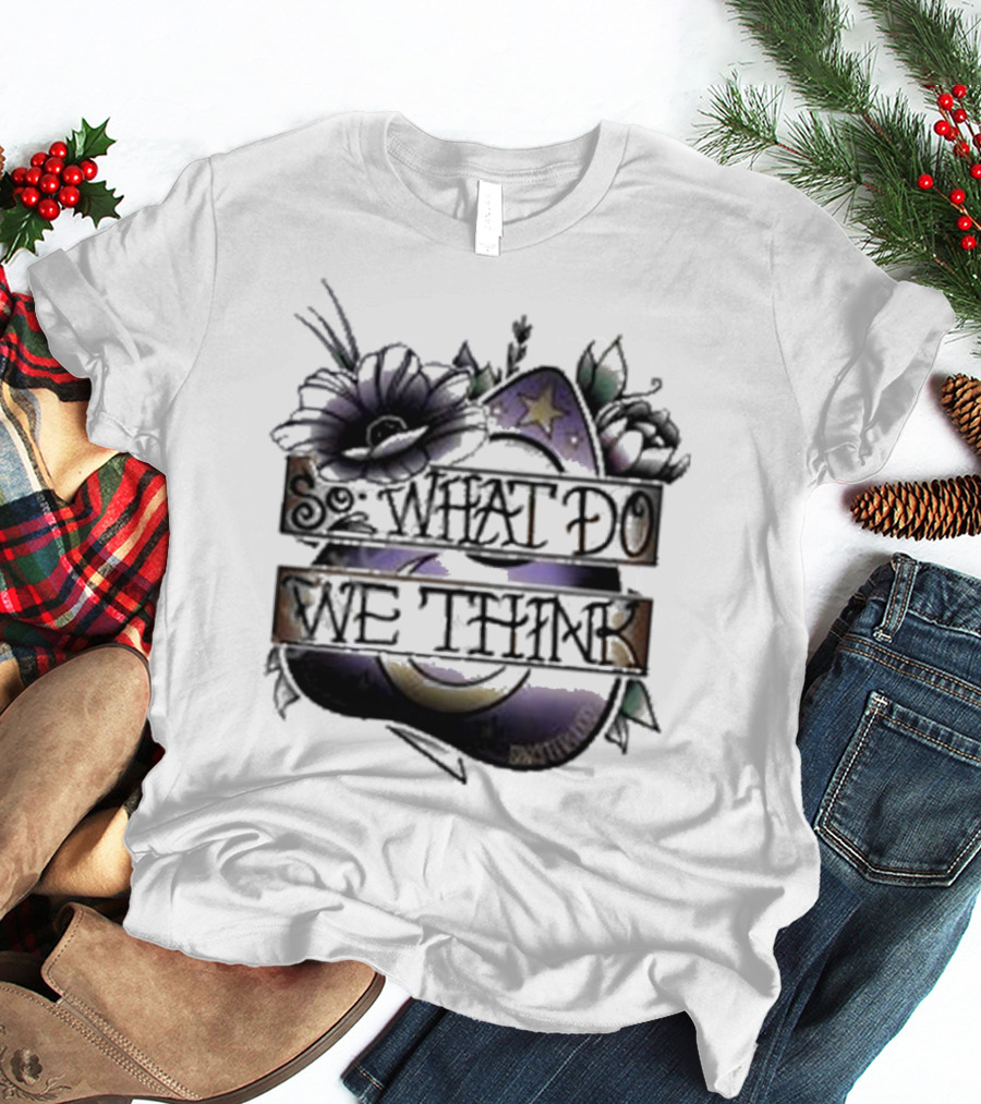 So What Do We Think Moon And Stars Floral T-Shirt