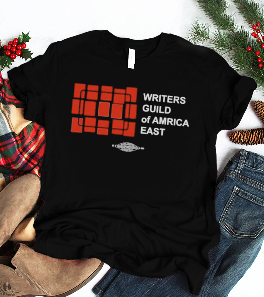 Writers Guild Of America East Red Square T-Shirt