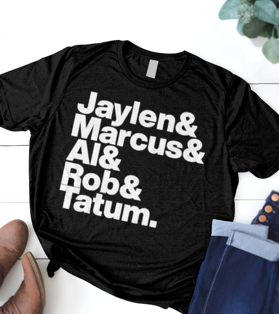 Jaylen Marcus Al Rob Tatum Boston Basketball Team Players T-Shirt