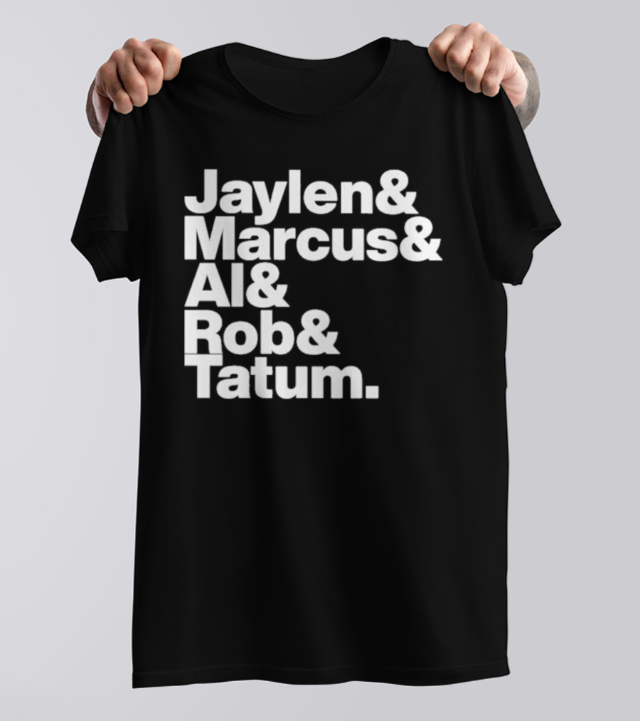Jaylen Marcus Al Rob Tatum Boston Basketball Team Players T-Shirt
