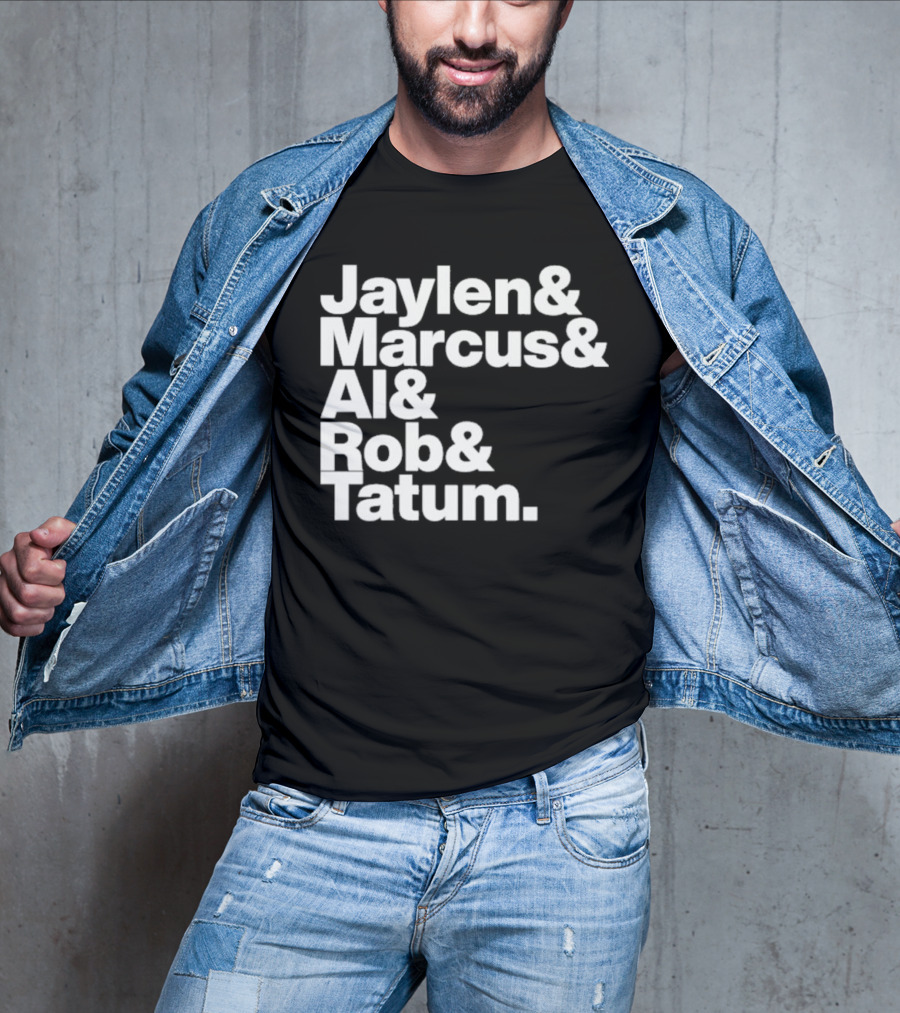Jaylen Marcus Al Rob Tatum Boston Basketball Team Players T-Shirt