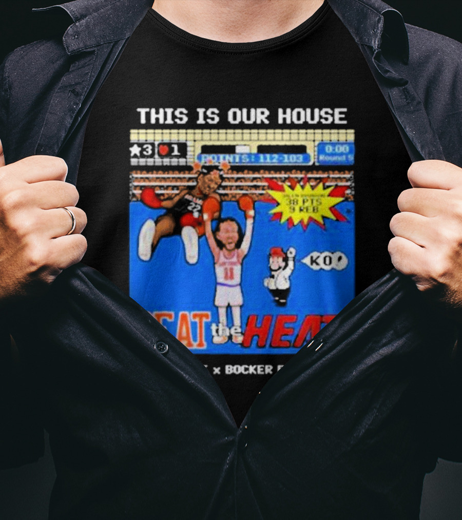 This Is Our House Beat The Heat 38 PTS Uberkunst X Bocker Backpages KO T-Shirt