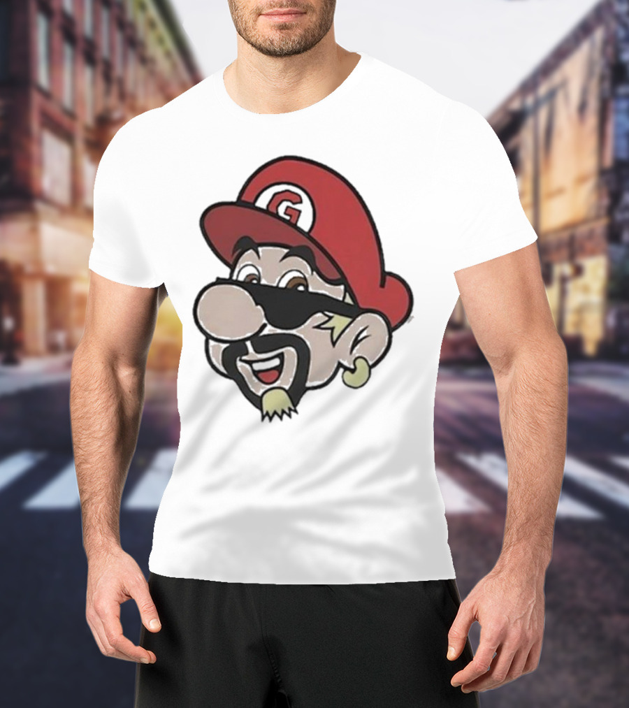 Super Fierio G Mustache Cap T-Shirt