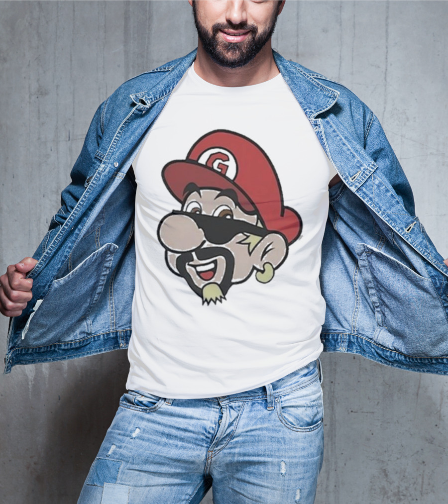 Super Fierio G Mustache Cap T-Shirt