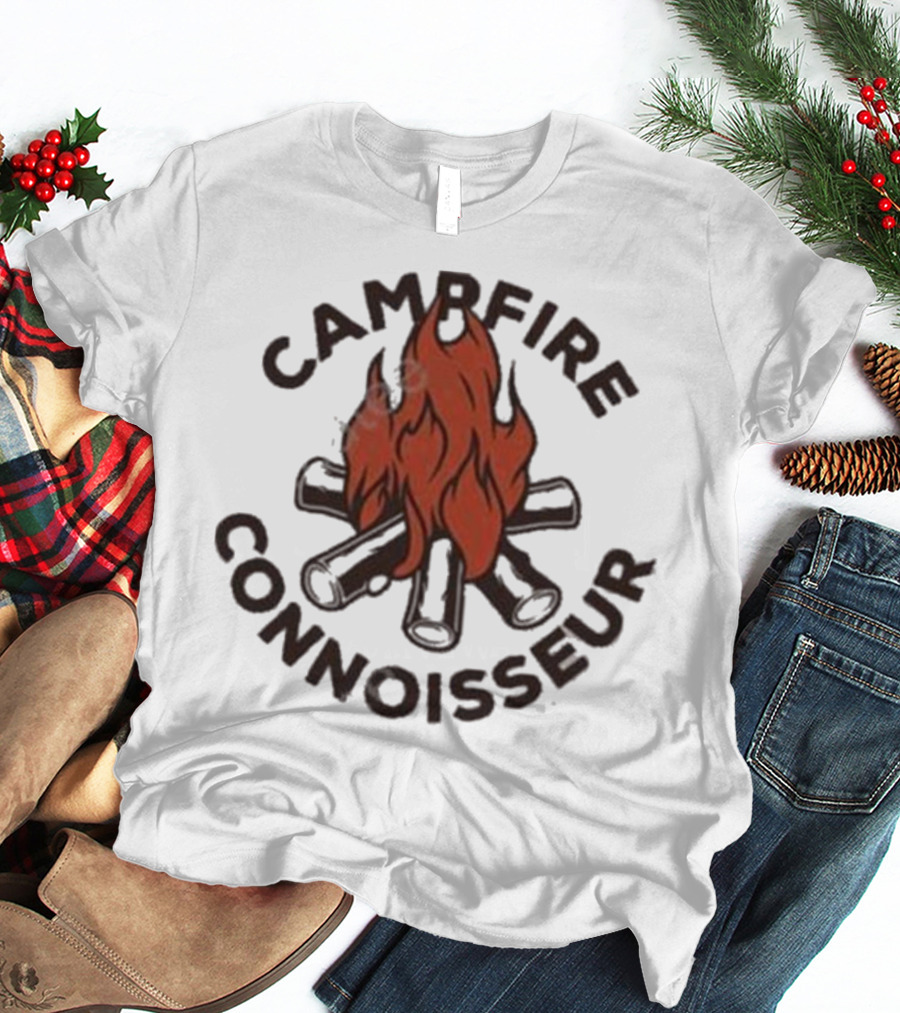 Great Lakes Proud Campfire Connoisseur Firewood And Flames T-Shirt