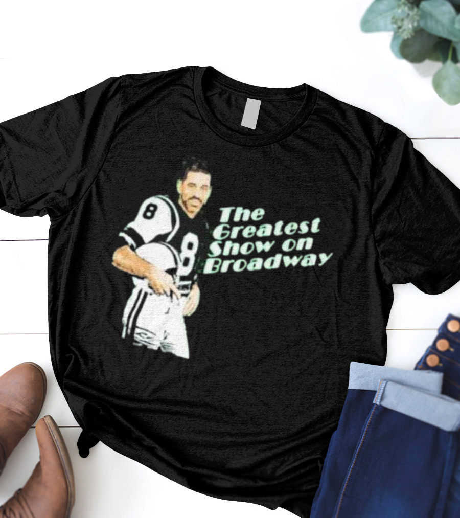 The Greatest Show On Broadway Football Icon With Number 8 Jersey T-Shirt
