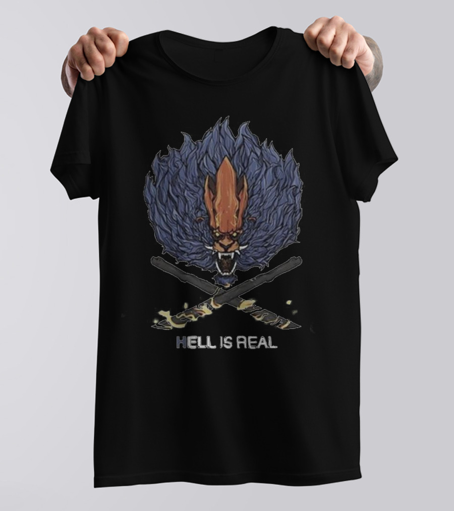 HELL IS REAL Demon Wild Fiery Beast T-Shirt