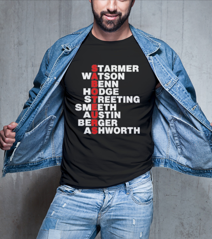 Angrybirdju Saboteurs Starmer Watson Benn Hodge Streeting Smeeth Austin Berger Ashworth T-Shirt