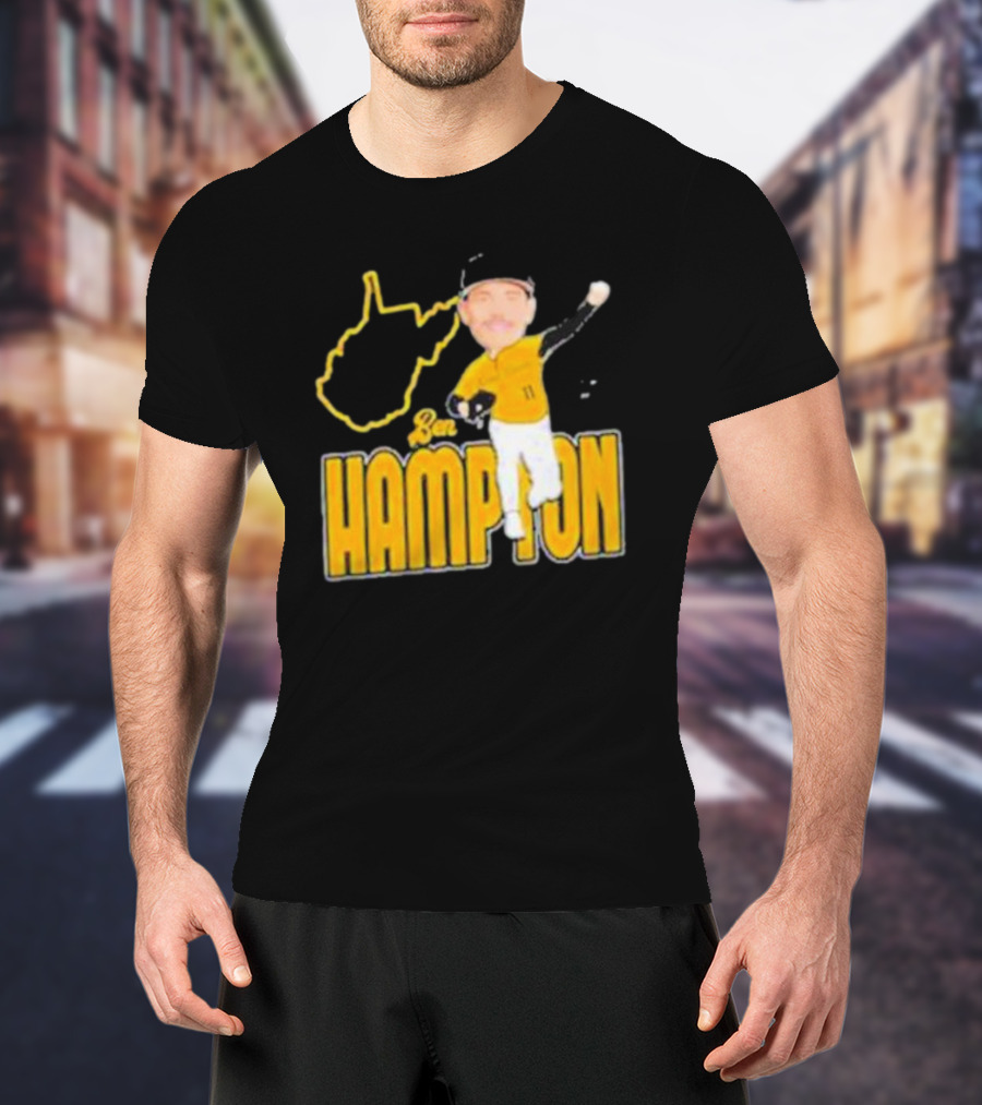 Ben Hampton West Virginia Baseball 11 Fan T-Shirt