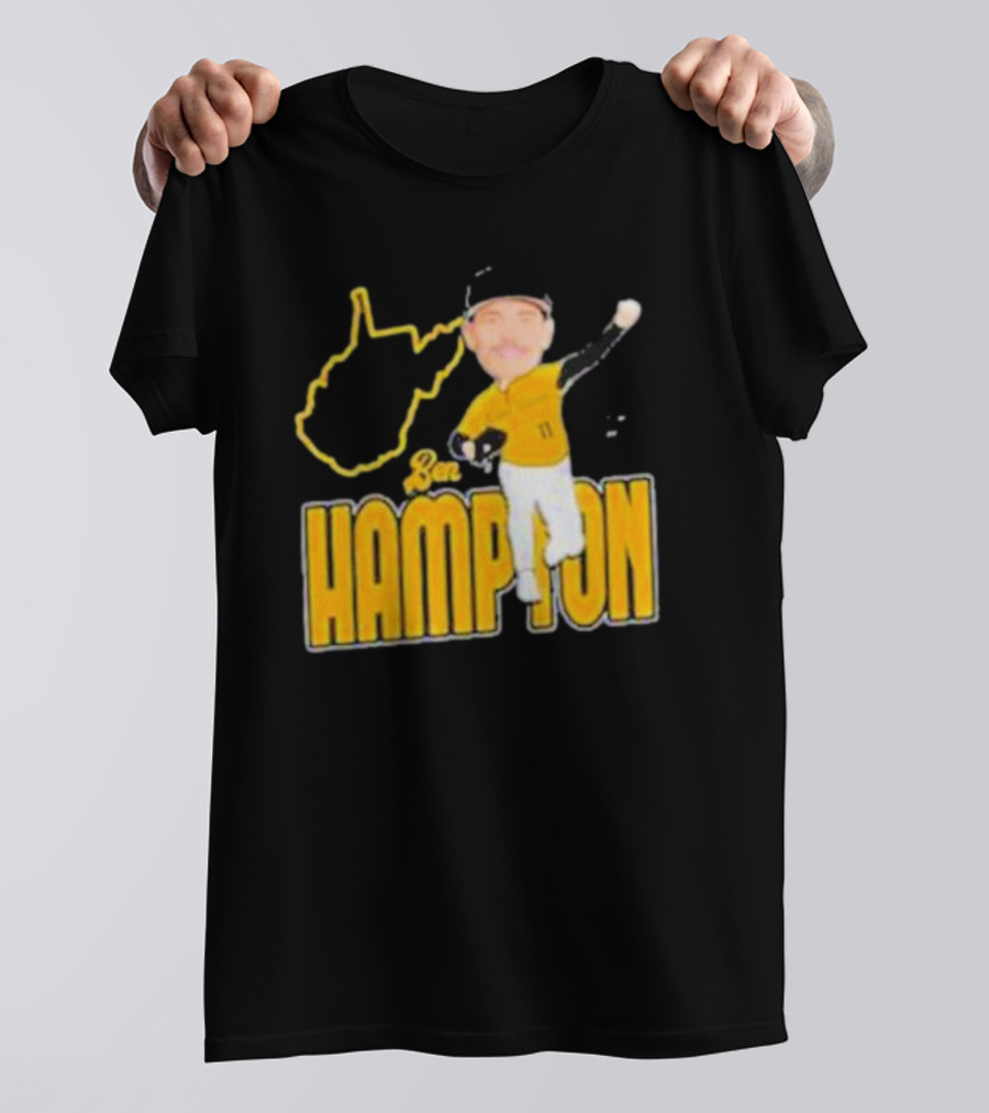 Ben Hampton West Virginia Baseball 11 Fan T-Shirt