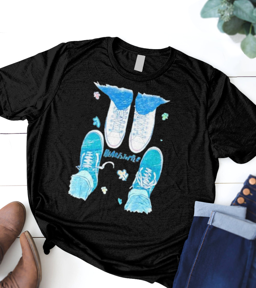 Heartstopper Nick And Charlie Shoes Pastel Sketch T-Shirt