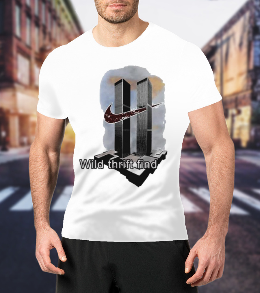 Wild Thrift Find Screenshot Tiktok Twin Towers T-Shirt