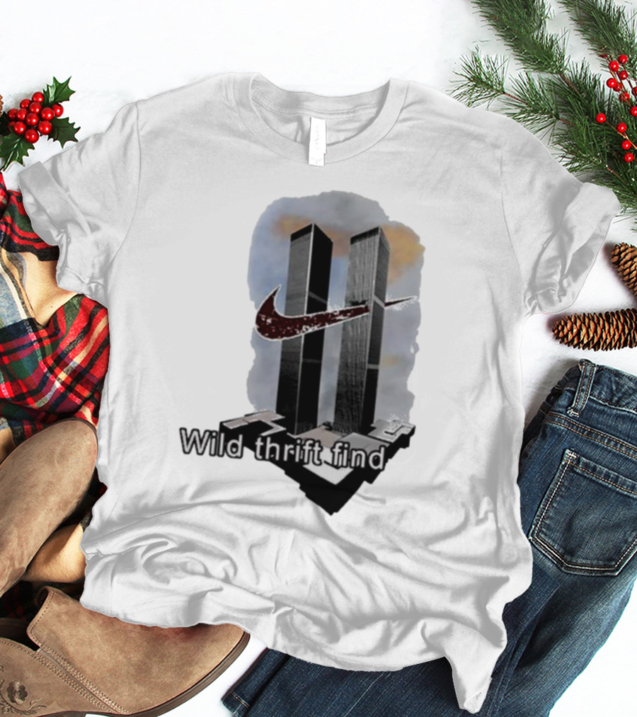 Wild Thrift Find Screenshot Tiktok Twin Towers T-Shirt