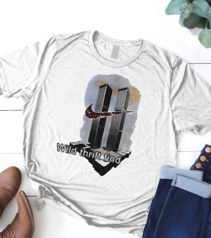 Wild Thrift Find Screenshot Tiktok Twin Towers T-Shirt