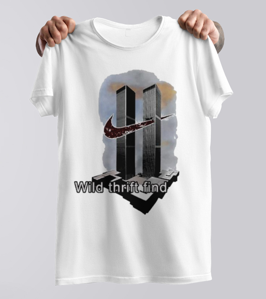 Wild Thrift Find Screenshot Tiktok Twin Towers T-Shirt