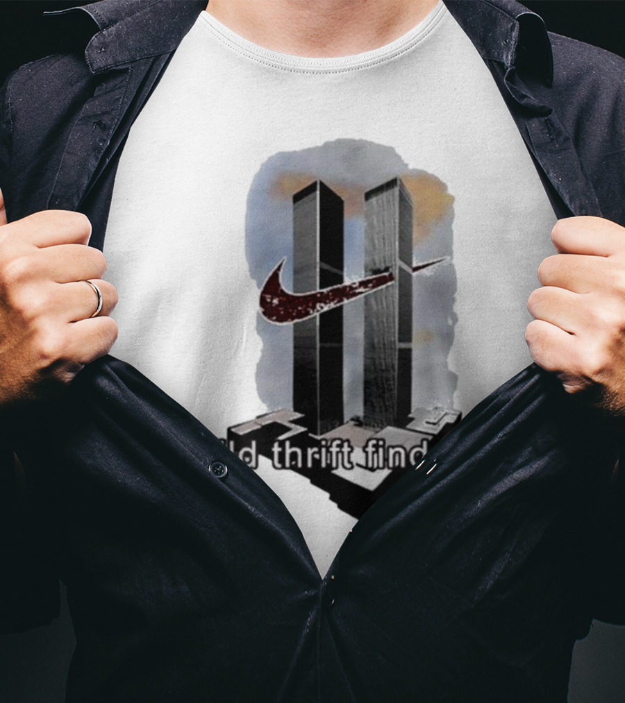 Wild Thrift Find Screenshot Tiktok Twin Towers T-Shirt