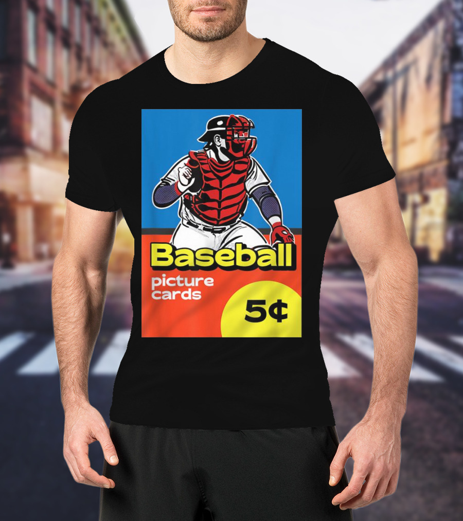 Baseball Picture Cards 5¢ Catcher T-Shirt