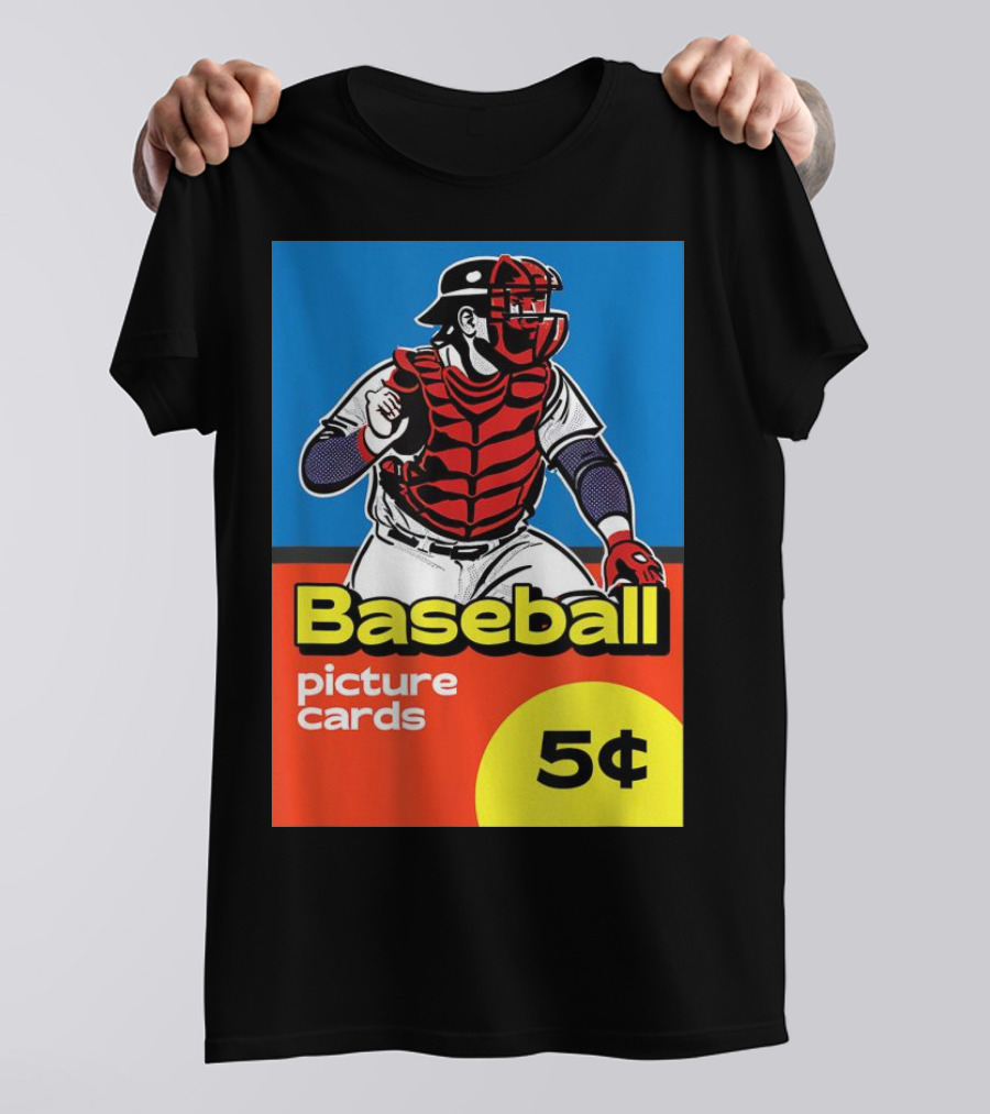 Baseball Picture Cards 5¢ Catcher T-Shirt