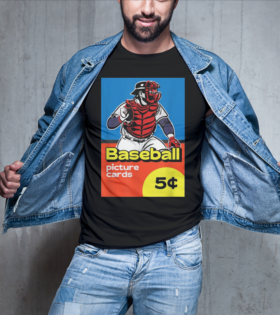 Baseball Picture Cards 5¢ Catcher T-Shirt