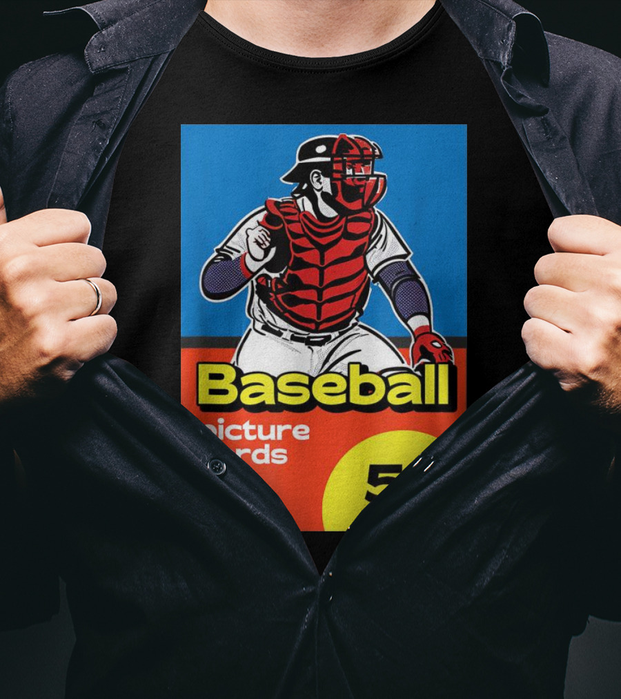 Baseball Picture Cards 5¢ Catcher T-Shirt