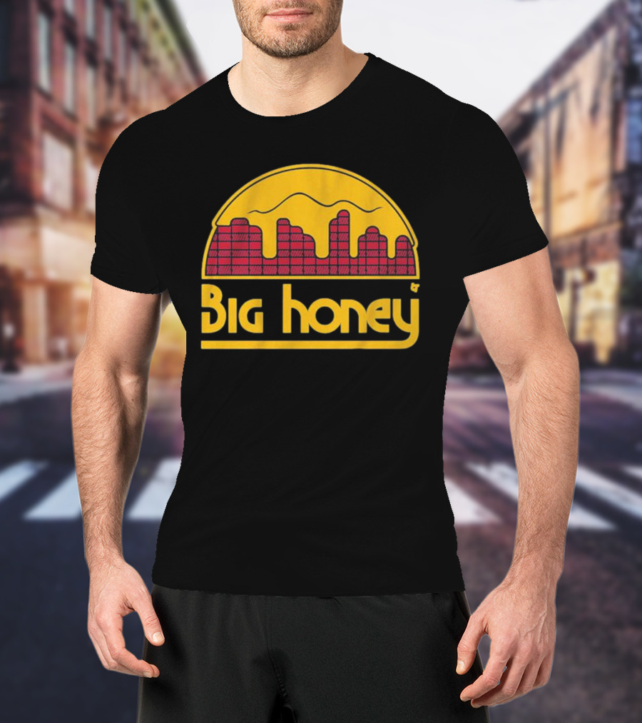 Big Honey Denver Skyline Honeycomb Nuggets Fan T-Shirt