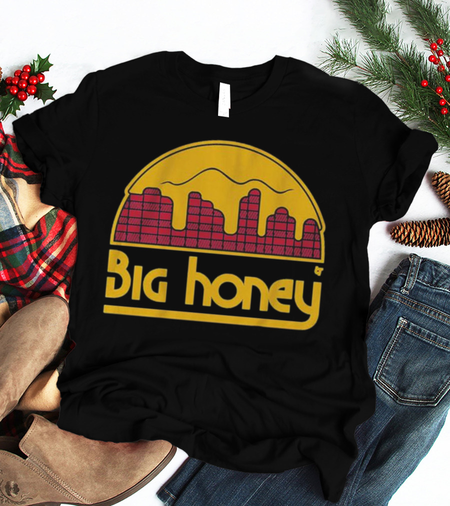 Big Honey Denver Skyline Honeycomb Nuggets Fan T-Shirt