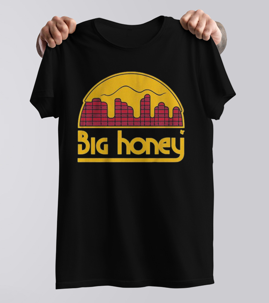 Big Honey Denver Skyline Honeycomb Nuggets Fan T-Shirt