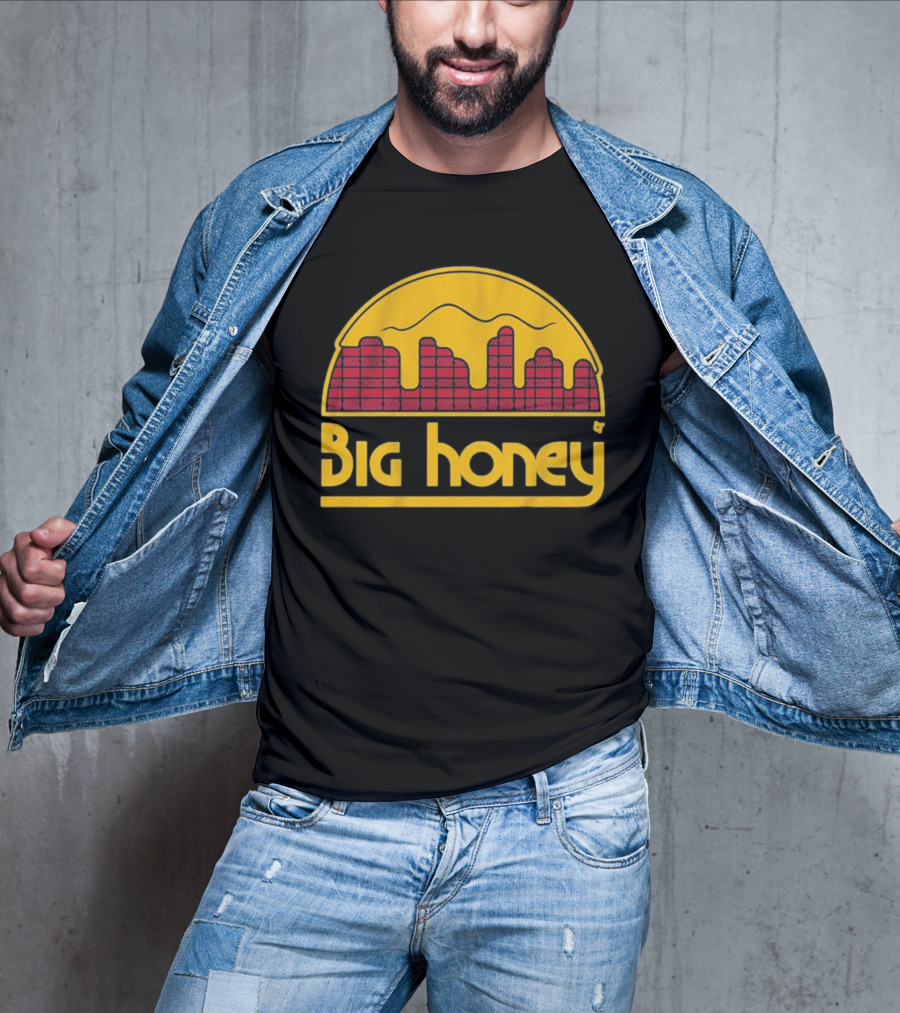 Big Honey Denver Skyline Honeycomb Nuggets Fan T-Shirt