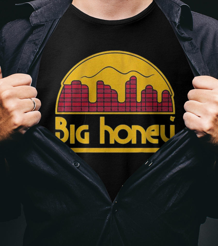 Big Honey Denver Skyline Honeycomb Nuggets Fan T-Shirt