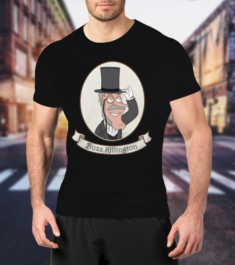 Buzz Killington Family Guy Character In Formal Attire With Top Hat T-Shirt