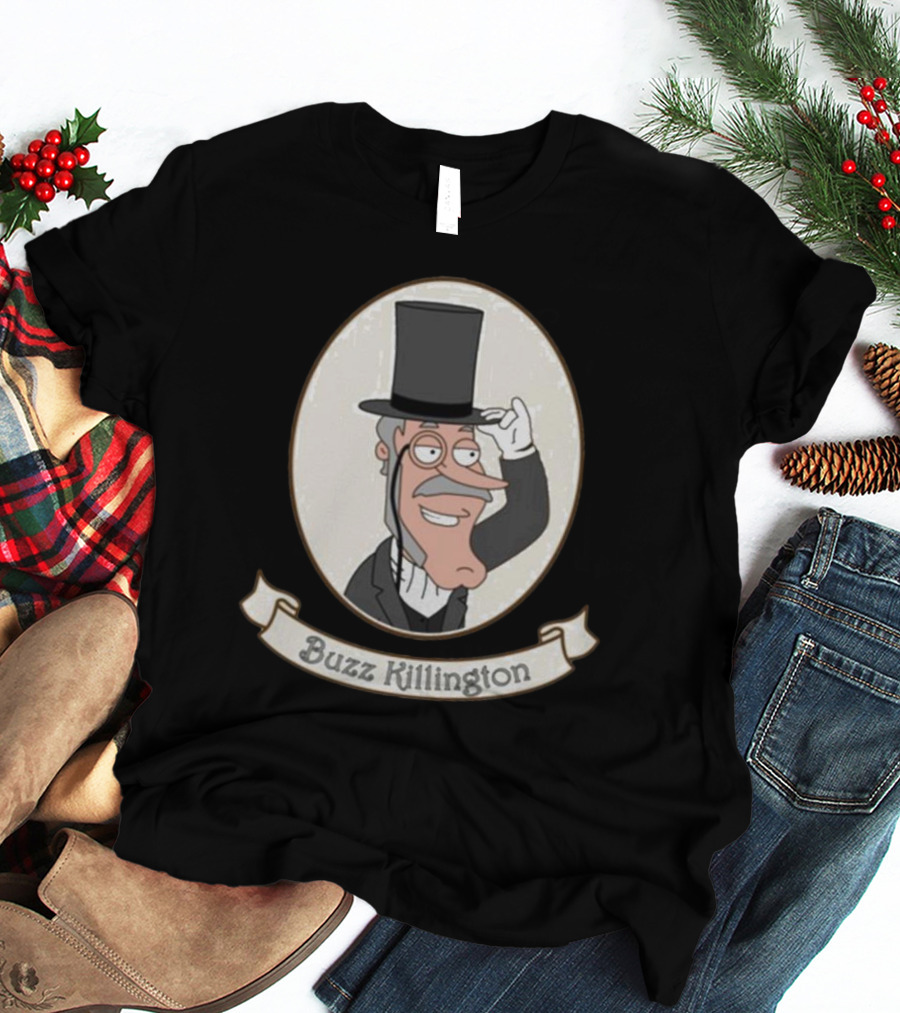 Buzz Killington Family Guy Character In Formal Attire With Top Hat T-Shirt